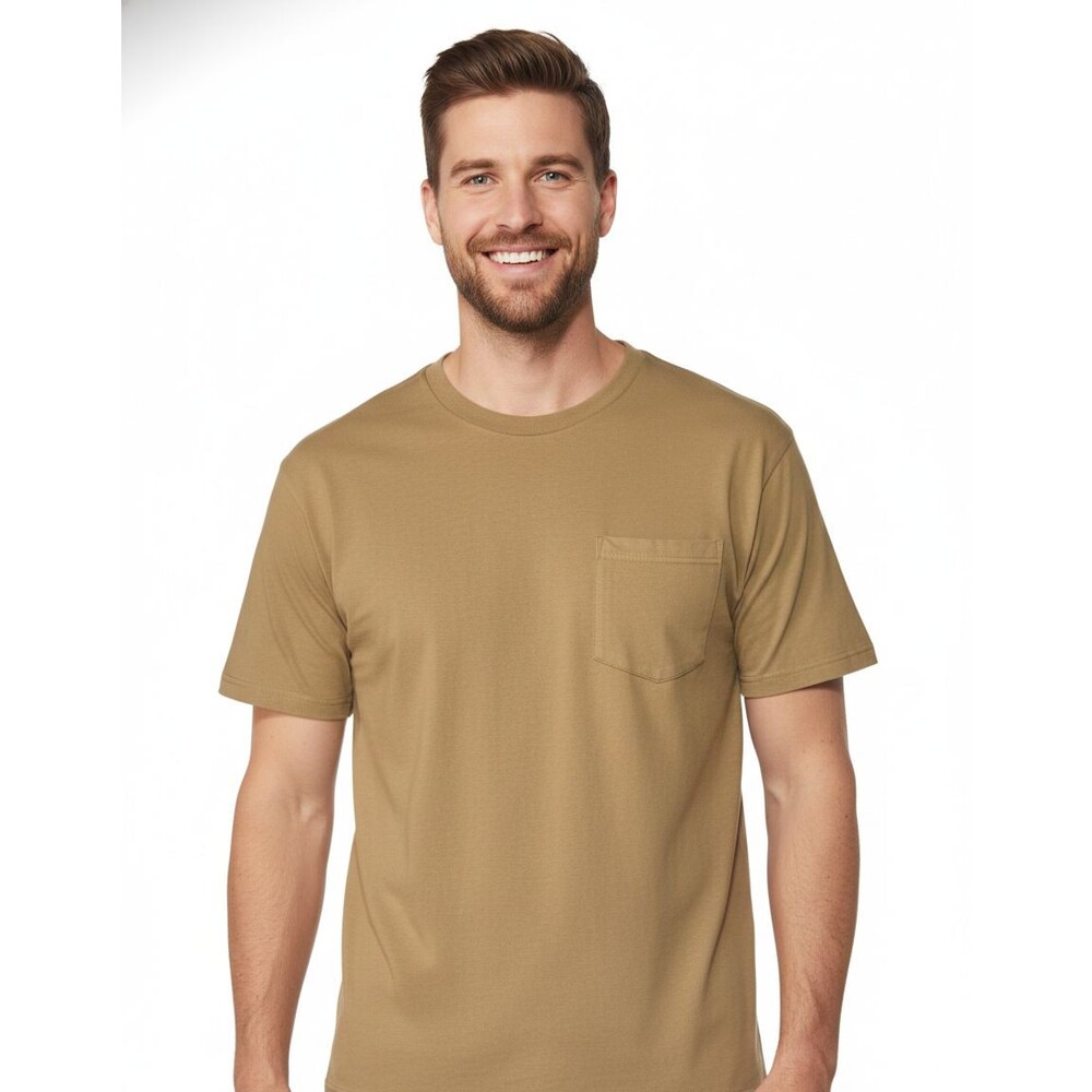 Duluth Trading Tshirt Mens Size 2XL Relaxed Fit Longtail T  Brown 100% Cotton